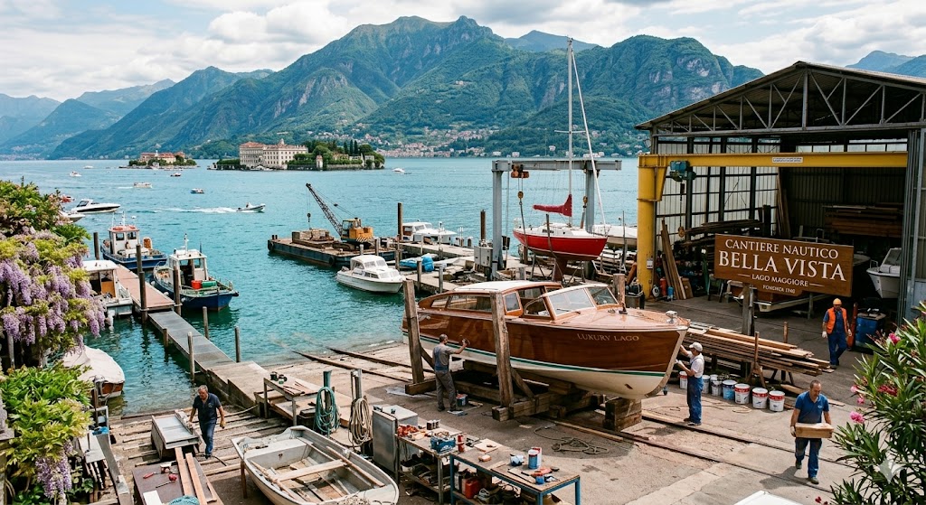 Cantiere nautico d'eccellenza sul Lago Maggiore - Manutenzione e restauro di imbarcazioni di lusso
